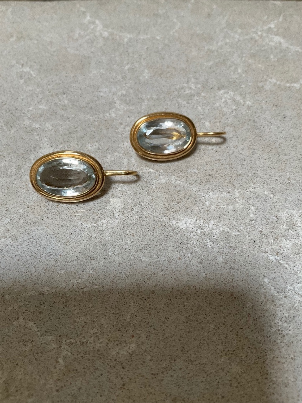 Aquamarine Earrings 18k gold